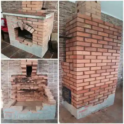 переделали камин в отопительной печь с красивой стеклянной дверкой