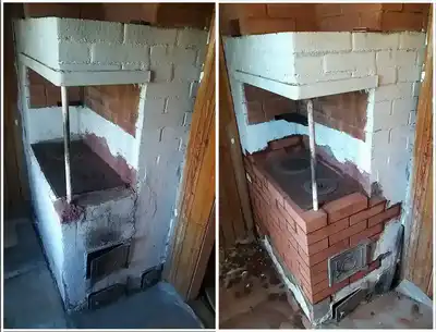 Ремонт печки с плитой: полный ремонт топки и замена плиты